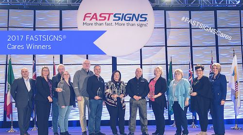 The 2017 FASTSIGNS Cares Winners
